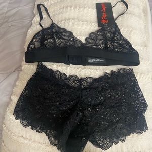 Black& purple Lingerie